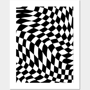 Warped Checkerboard Posters and Art